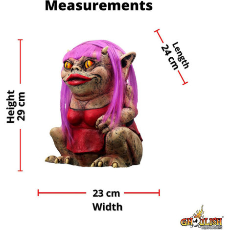 Pequena estatueta decorativa Lady Monster 33 Cm