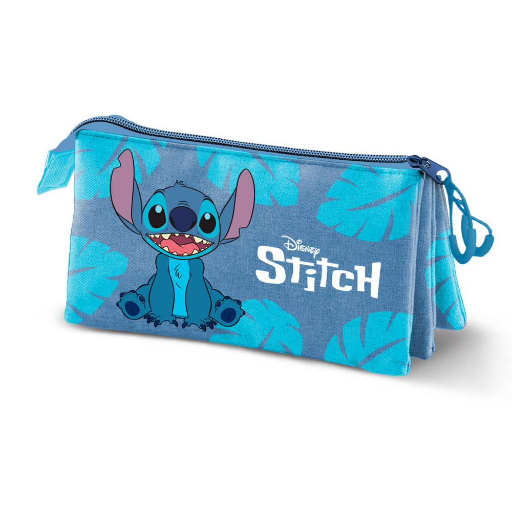 Stitch Estojo triplo Lilo e azul