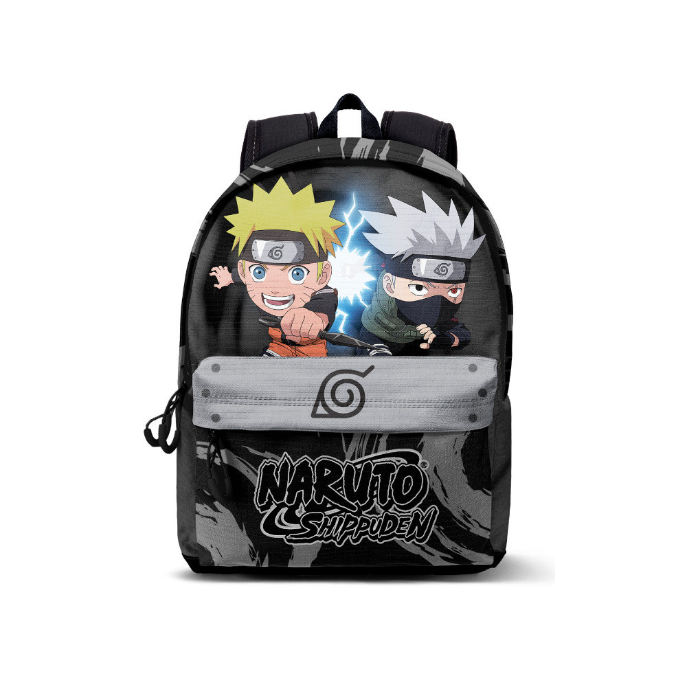 Mochila com bandana Naruto e Kakashi 44cm