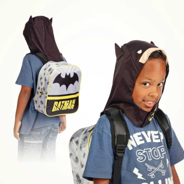 Mochila com capuz do Batman