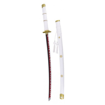 Katana branca Enma da Zoro One Piece 103 cm