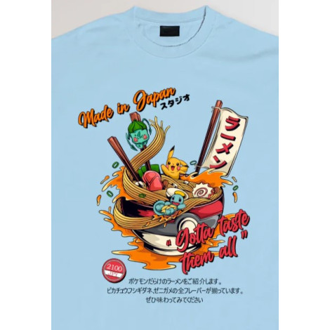 Taste Them All Pokemon Made In Japan T-Shirt (T-shirt)