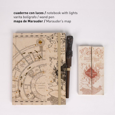 Conjunto de artigos de papelaria do Mapa do Maroto de Harry Potter