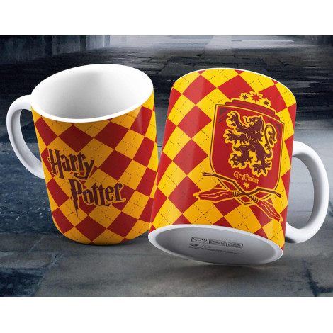 Caneca com emblema da Grifinória Harry Potter