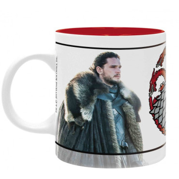 Caneca de Jon Snow e Daenerys de Game of Thrones