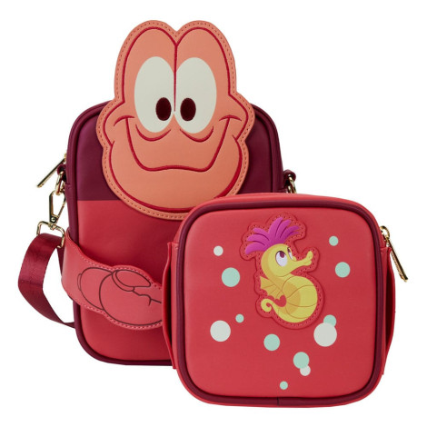 Loungefly Bolsa de ombro da Disney Pequena Sereia Sebastião