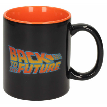 Caneca com logótipo do Regresso ao Futuro