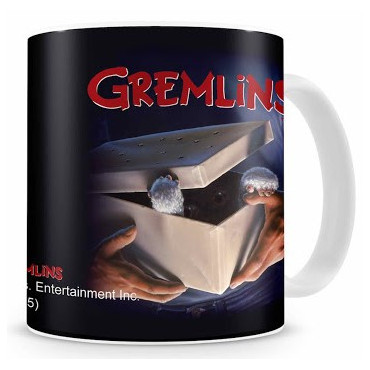 Caneca com poster do filme Gremlins