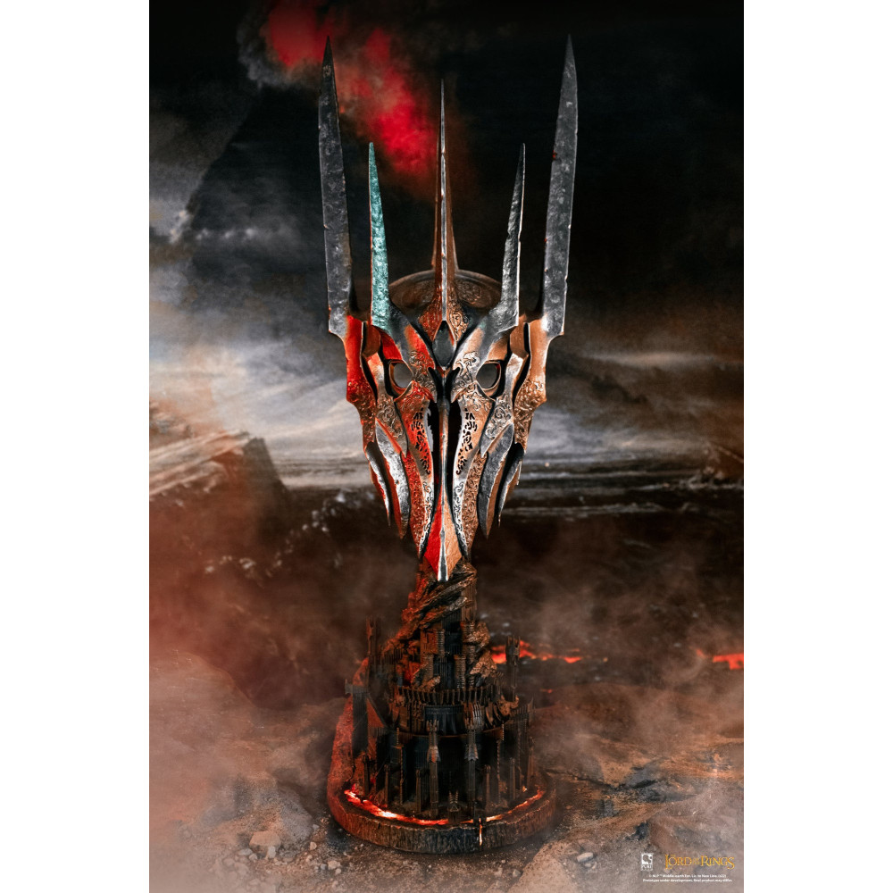 Capacete Sauron 1:1 com Torre Negra Pure Arts