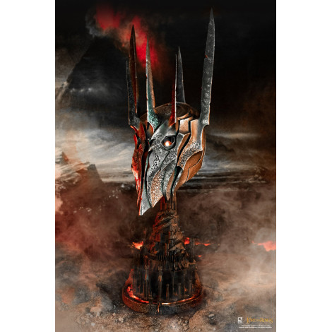 Capacete Sauron 1:1 com Torre Negra Pure Arts