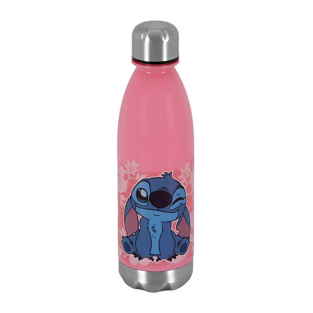 Stitch Garrafa Maui Rosa Disney