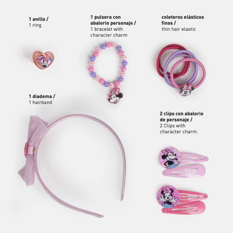 SET DE BELLEZA ACCESORIOS DISPLAY MINNIE