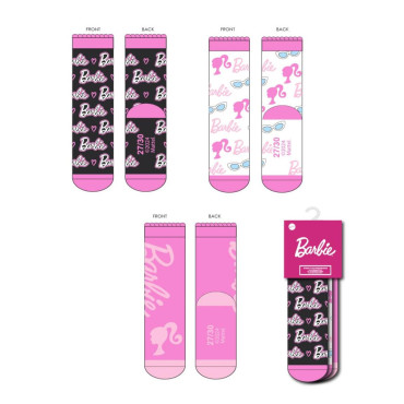 PACK CALCETINES 3 PIEZAS BARBIE