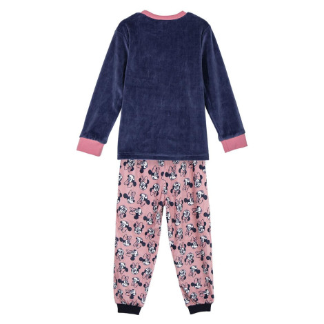 PIJAMA LARGO CORAL FLEECE APLICACIONES MINNIE