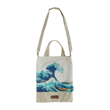 Bolsa de mão da Grande Onda de Kanagawa Hokusai