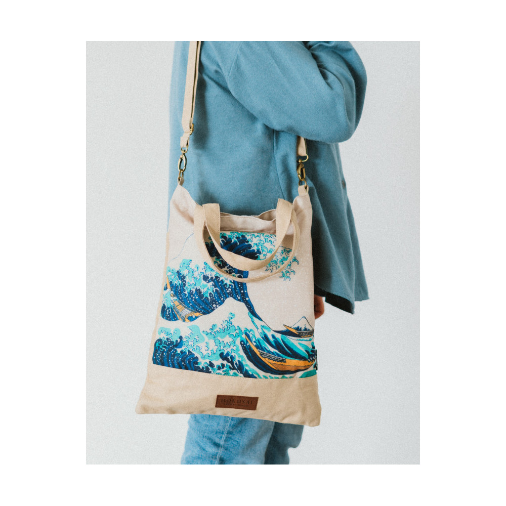 Bolsa de mão da Grande Onda de Kanagawa Hokusai