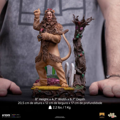 O Feiticeiro de Oz Figura 1/10 Deluxe Art Scale Leão Covarde 20 Cm