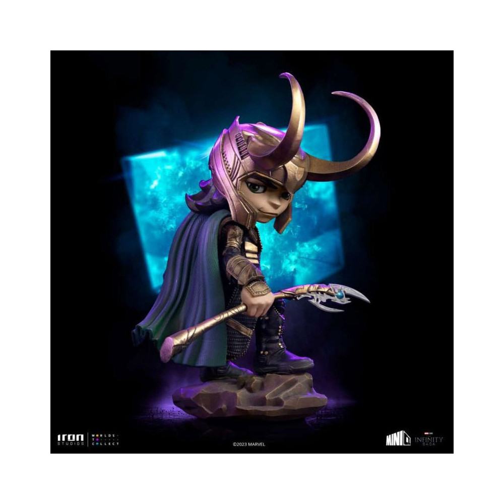 Vingadores Saga do Infinito Minifigura Mini Co. Pvc Loki 15 Cm