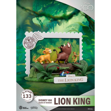 Disney 100 Anos de Maravilha Diorama Pvc D-Stage Rei Leão 10 Cm