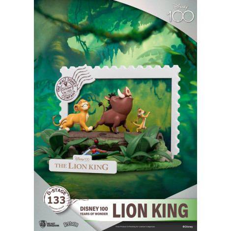 Disney 100 Anos de Maravilha Diorama Pvc D-Stage Rei Leão 10 Cm