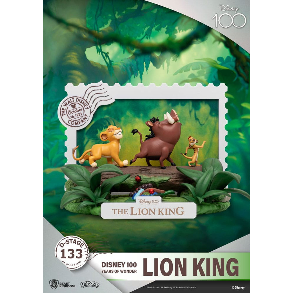 Disney 100 Anos de Maravilha Diorama Pvc D-Stage Rei Leão 10 Cm