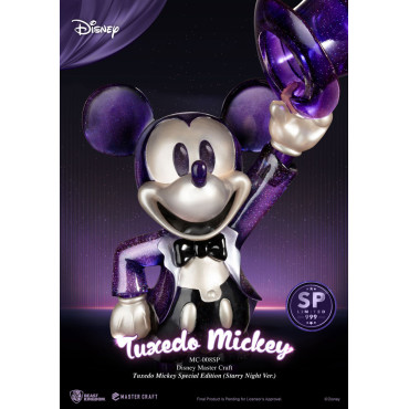 Mickey Mouse Figura Master Craft 1/4 Tuxedo Mickey Edição Especial Noite Estrelada Ver. 47 Cm