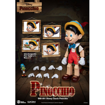 Disney Classic Figure Dynamic 8Ction Heroes 1/9 Pinóquio 18 Cm