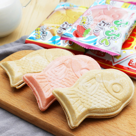 Taiyaki de peixe com morango Puku Puku