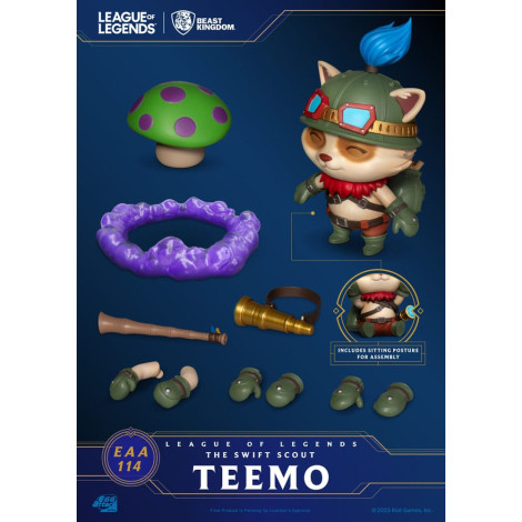 Ovo de League of Legends Ataque do Swift Figura de Escoteiro Teemo 12 Cm