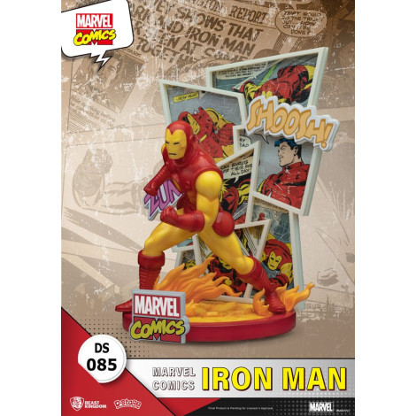 Marvel Iron Man Diorama de banda desenhada em pvc D-Stage 16 Cm