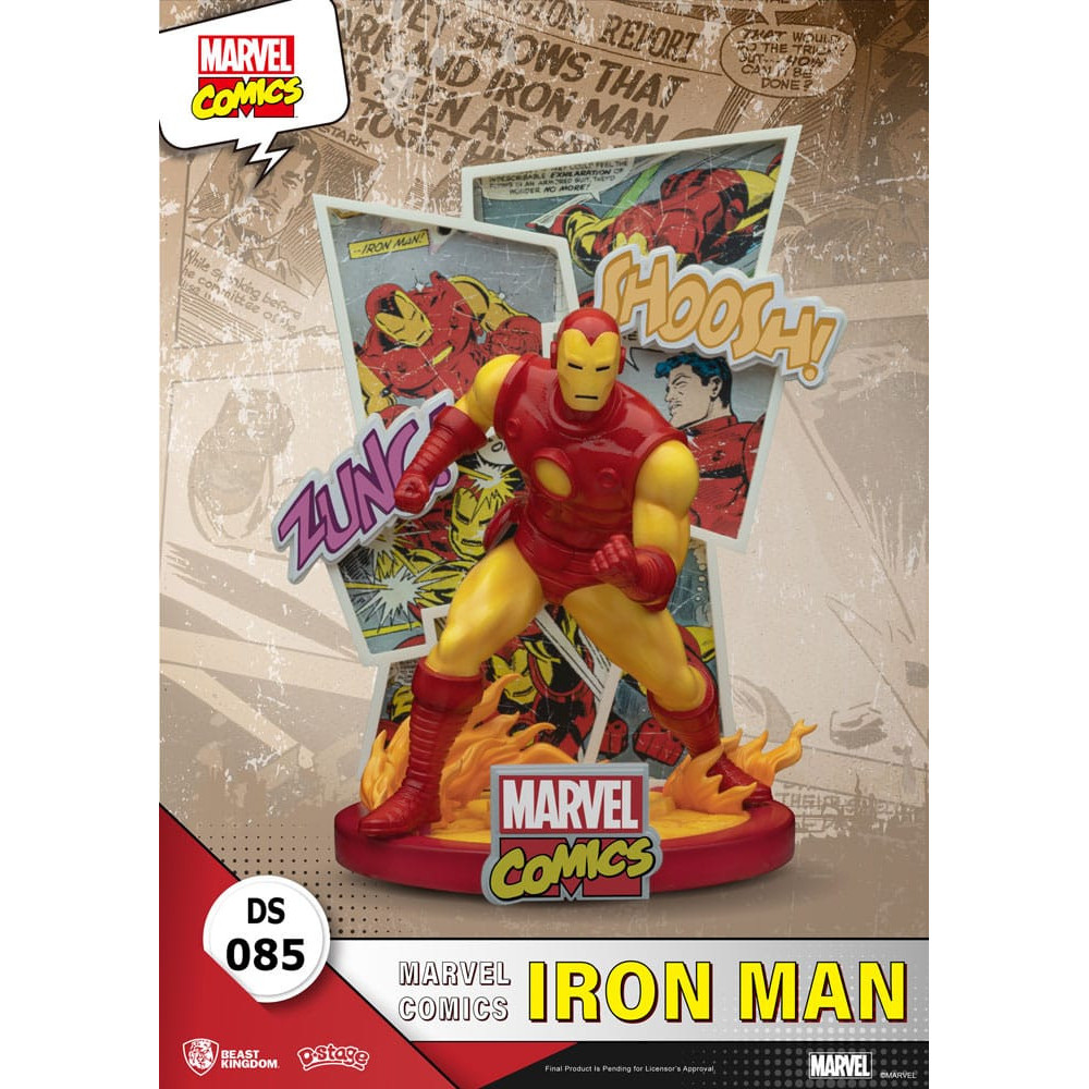 Marvel Iron Man Diorama de banda desenhada em pvc D-Stage 16 Cm