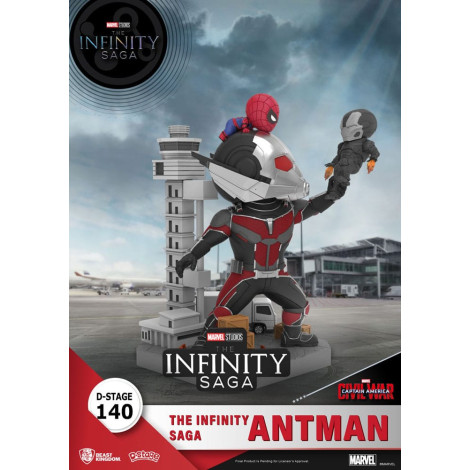 A Saga do Infinito Diorama Pvc D-Stage Antman 14 Cm