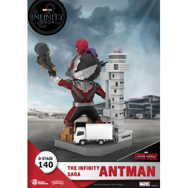 A Saga do Infinito Diorama Pvc D-Stage Antman 14 Cm