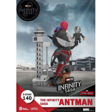 A Saga do Infinito Diorama Pvc D-Stage Antman 14 Cm