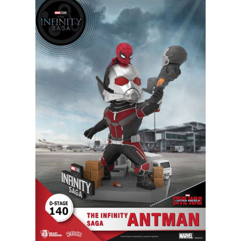 A Saga do Infinito Diorama Pvc D-Stage Antman 14 Cm