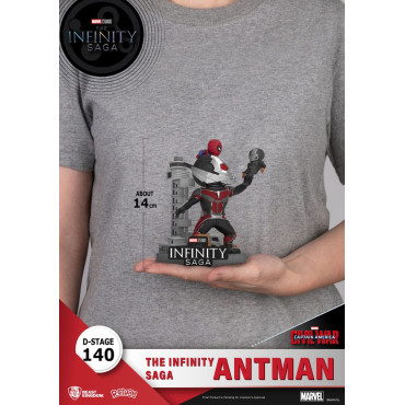 A Saga do Infinito Diorama Pvc D-Stage Antman 14 Cm