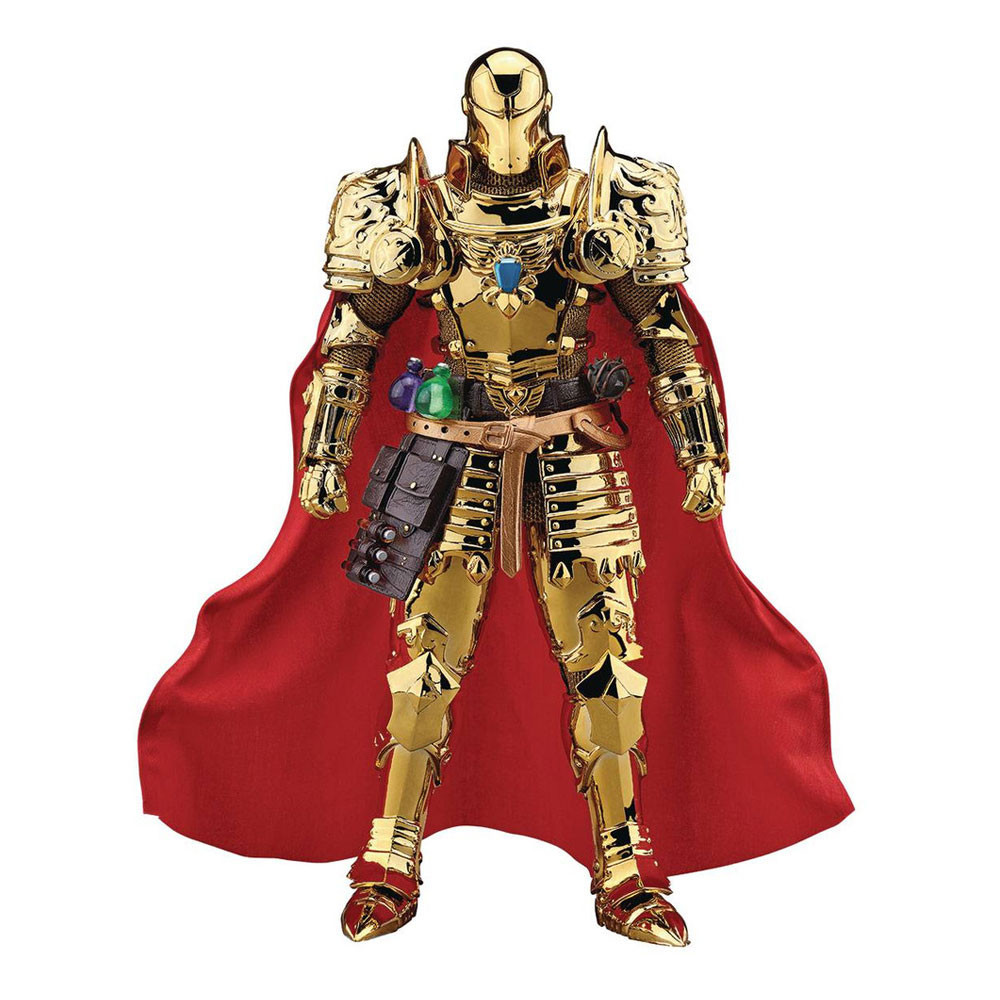 Marvel Iron Man Figura Dynamic 8Ction Heroes 1/9 Cavaleiro Medieval Versão Dourada 20 Cm