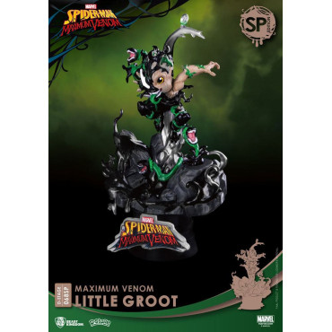 Marvel BD Diorama Pvc D-Stage Maximum Venom Little Groot Edição Especial 16 Cm