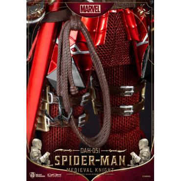 Marvel Figura Dynamic 8Ction Heroes 1/9 Cavaleiro Medieval Homem-Aranha 20 Cm