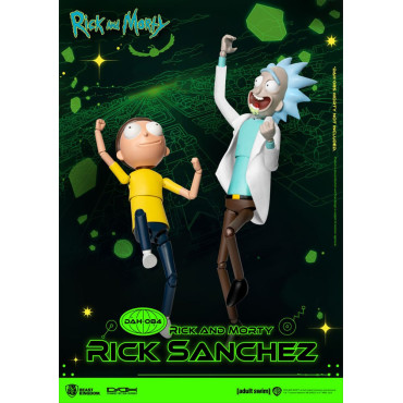 Rick e Morty Figura Dynamic 8Ction Heroes 1/9 Rick Sanchez 23 Cm