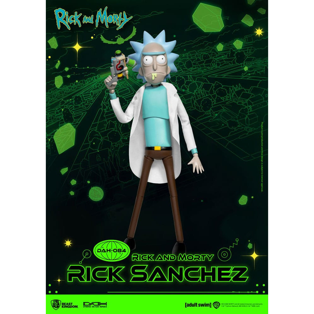 Rick e Morty Figura Dynamic 8Ction Heroes 1/9 Rick Sanchez 23 Cm