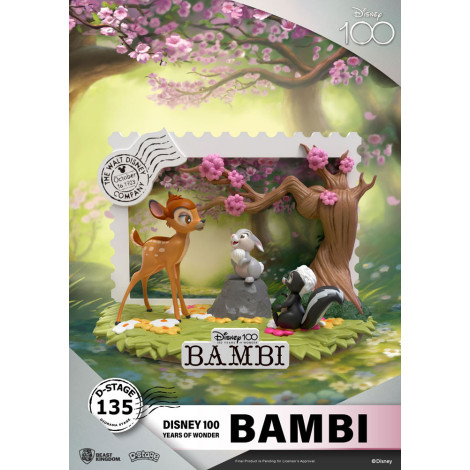 Disney 100º Aniversário Pvc Diorama D-Stage Bambi 12 Cm