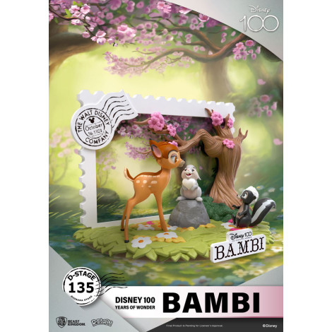 Disney 100º Aniversário Pvc Diorama D-Stage Bambi 12 Cm