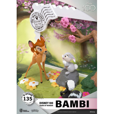 Disney 100º Aniversário Pvc Diorama D-Stage Bambi 12 Cm