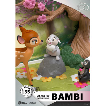 Disney 100º Aniversário Pvc Diorama D-Stage Bambi 12 Cm