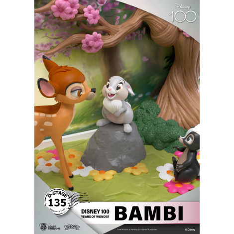 Disney 100º Aniversário Pvc Diorama D-Stage Bambi 12 Cm