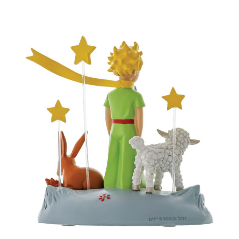 Figura O Principezinho com raposa e cordeiro 16cm