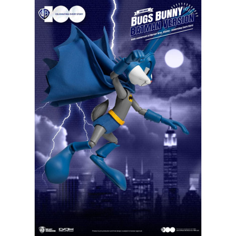 Bunny Figura da Warner Brothers Dynamic 8Ction 1/9 100º Aniversário da Warner Bros. Studios Bugs Batman Ver. 17 Cm