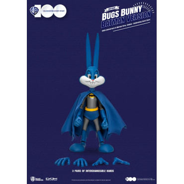 Bunny Figura da Warner Brothers Dynamic 8Ction 1/9 100º Aniversário da Warner Bros. Studios Bugs Batman Ver. 17 Cm