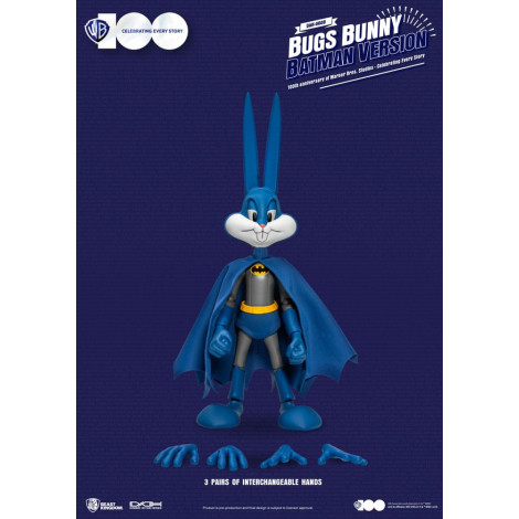 Bunny Figura da Warner Brothers Dynamic 8Ction 1/9 100º Aniversário da Warner Bros. Studios Bugs Batman Ver. 17 Cm